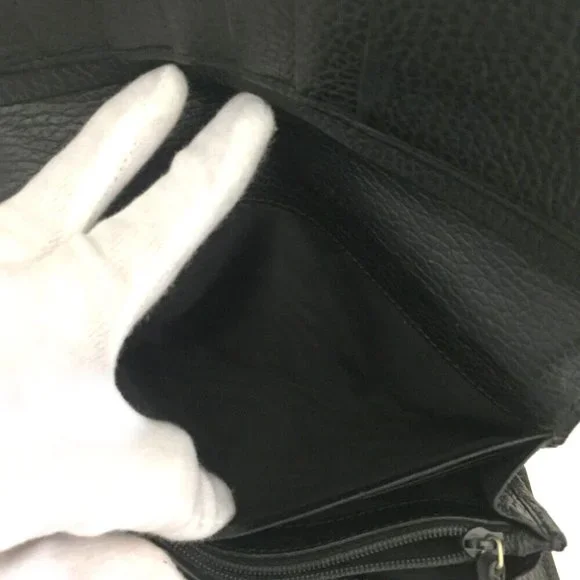 Gucci Black Leather Continental Wallet with Gold Logo - Picture 7 of 8